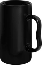 20 Oz Large Coffee Mug, 600 Ml Oversized Plain Tall Ceramic Big Beer Cups with M