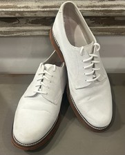 Alan Payne Mens Off White Plain Toe Derbys Size US 9M