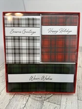 Graphique Box of Holiday Cards Seasons Greetings Warm Wishes Happy Holidays