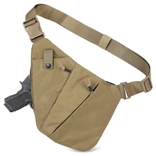 Anti-theft Tactical Shoulder Pistol Sling Chest Bag Concealed Carry Gun Holster