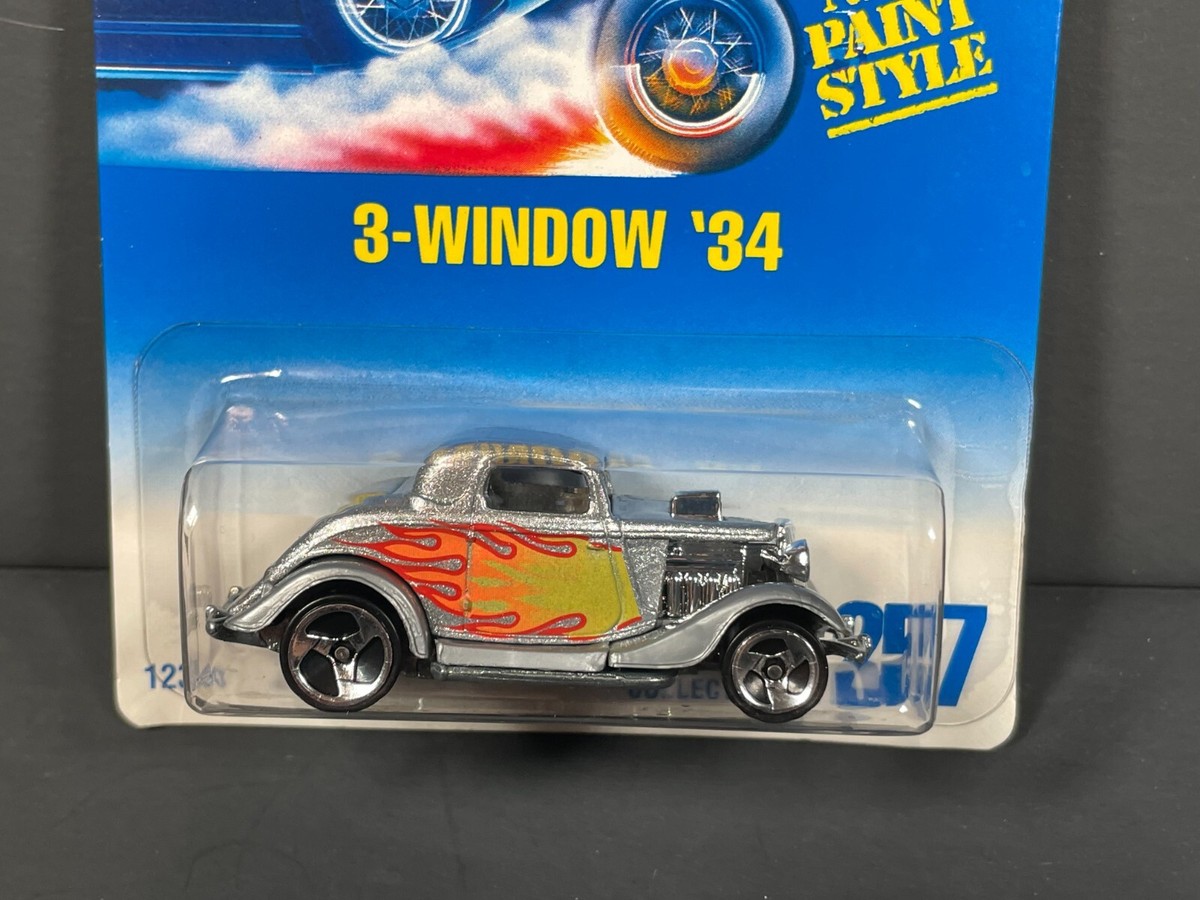 HOT WHEELS 1991 3-Window '34, Silver, Main Line Collectors #257 | eBay