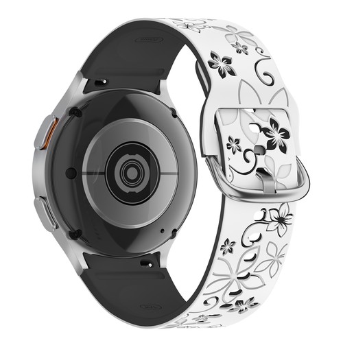 Bracelet sport gravé floral pour Samsung Galaxy Watch 7/6/5Pro/4/FE 6Classic - Photo 14 sur 20