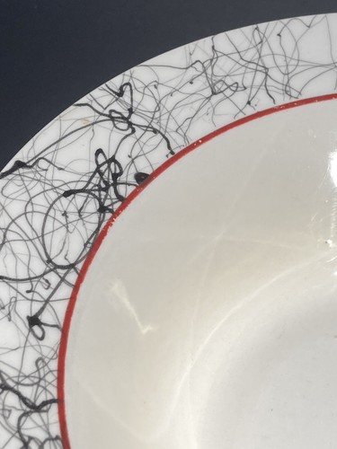 Vintage Homer Laughlin Bowl 1980s, 83, Retro Design Original Abstract 9” Rare - Picture 9 of 12