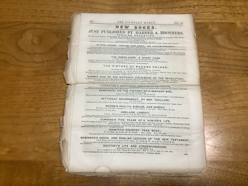 November 30, 1850 Issue Of The Literary World - Dickens David Copperfield Review - Bild 7 von 7