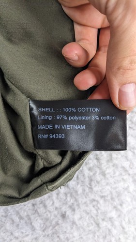 Coffee Shop New York Utility Jacket Women's L Army Green Cotton - Picture 5 of 7