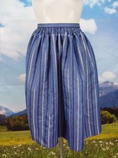 Knee Length Dirndl Apron with Striped Woven Pattern Dirndl Apron TS621
