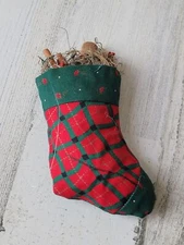 Mini plush talking gingerbread ornament Xmas Decor red