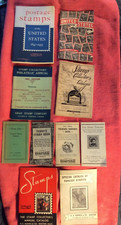 LOT OF 10 UNITED STATES STAMP BOOKLETS GUIDE CATALOGS HARRIS 1940'S 1950'S