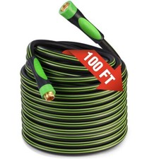WORKPRO Hybrid Garden Hose 5/8 in.x 100ft Water Hose Heavy Duty Garden  Yard