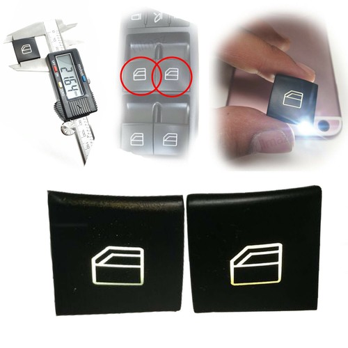 2x Compatible For Mercedes A B Class W169 W245 Power Window Switch Knob