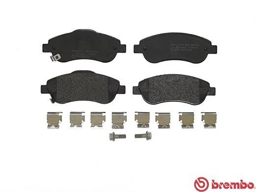 BRAKE PAD SET, DISC BRAKE BREMBO P 28 045 FRONT AXLE FOR HONDA - Image 2 of 3