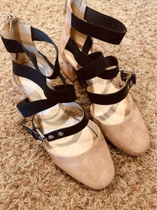 nine west pink suede heels