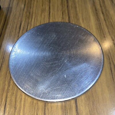 JOHN LEWIS RUNDE UNTERSETZER x5 SILBERFARBEN NEUZUSTAND ZERKRATZTE BOX UNBENUTZT 12cm