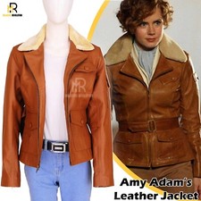 Amelia Earhart Brown Leather Jacket Amy Adams Cosplay Night at Museum 2