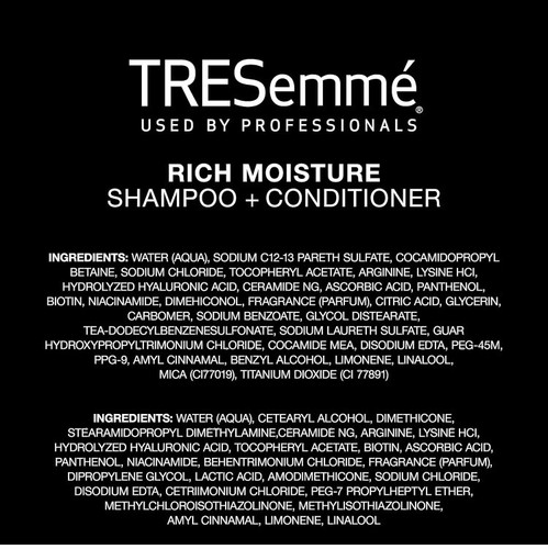 2 Pk TreSemme ORIGINAL Rich Moisture Shampoo and Conditioner, 28 oz each, New - Picture 12 of 12