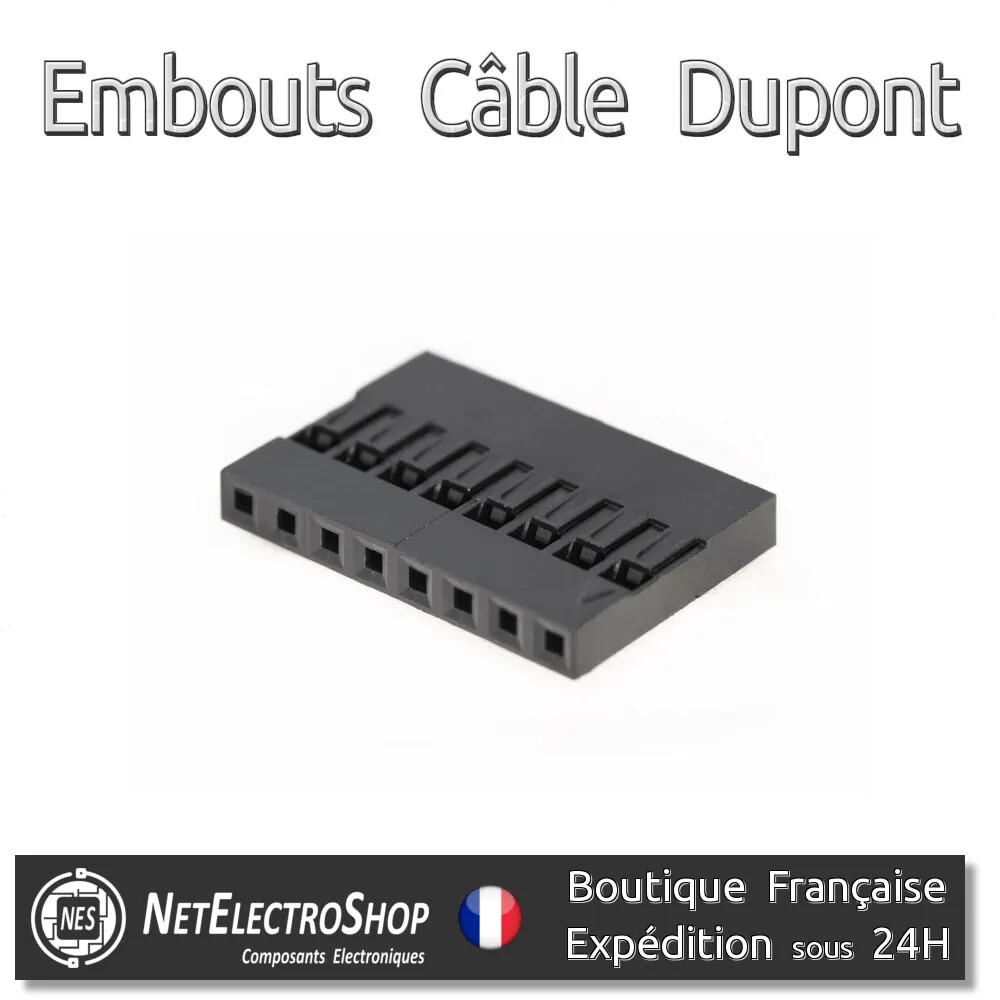 100 Pezzi Housing Pin Per Cavi Dupont 4 Pin Passo 2,54mm