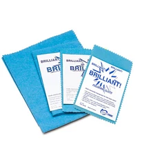 Blue Brilliant Treated Polishing & Tarnish Removing Cloth for Gold, Silver