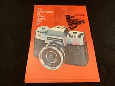 Vintage 1968 ZEISS Ikon Voigtlander Contaflex 126 Camera Print Ad