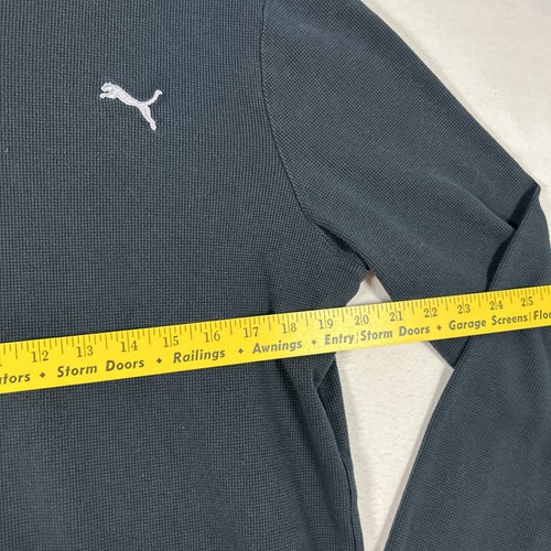 Puma Camicia Nera Maglietta Manica Lunga Cialda Adulto Allenamento Termica Uomo Large - Foto 5 di 9