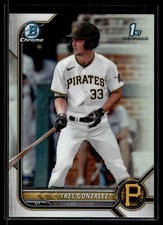 Tres Gonzalez 2022 Bowman Draft Chrome Refractor Card #BDC-157