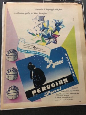 Vintage Advertising Advertising Full Page Advertising Print Perugina Baci