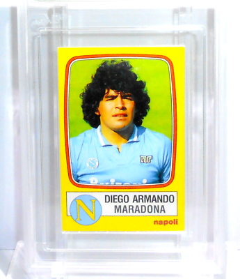 DIEGO A. MARADONA #176 CALCIATORI PANINI 1985/86 AUTHENTICATED GRAAD NO PSA BGS