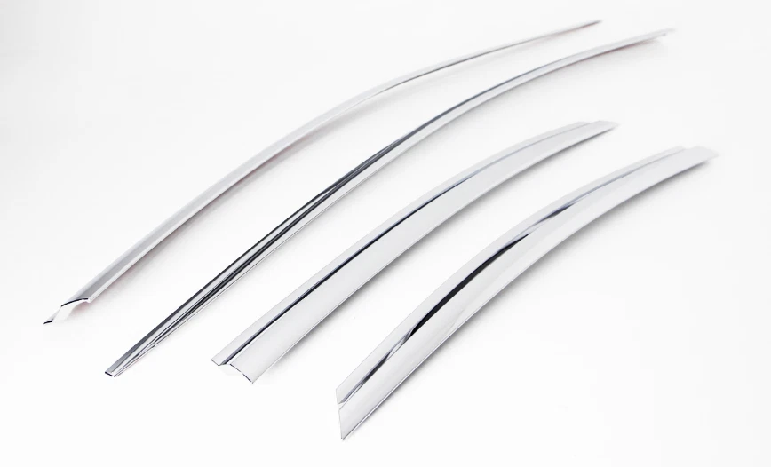 Visera de ventana cromada protector de ventilación para sol lluvia 4P C507 Ems para Hyundai Azera 2012~2017 Foto 4 de 4