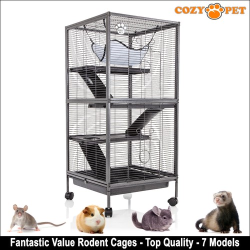 Rodent Cage by Cozy Pet 11mm bars for Rat, Ferret, Chinchilla or Small