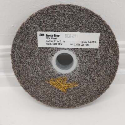 3M SCOTCH-BRITE 19612 ABRASIVE CPM WHEEL 6''X1X1'' 5A CRS