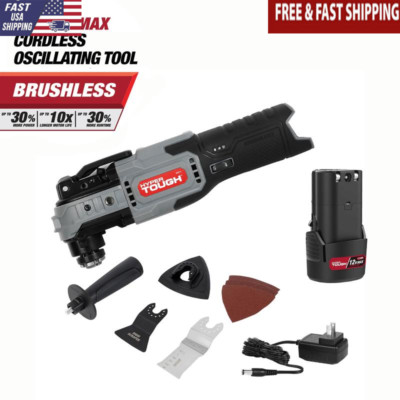 12V Max Lithium-Ion Brushless Oscillating Multi-Tool W/ Variable Speed LED Light