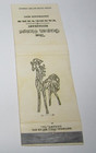 Matches Matchbook Cover The Golden Horse Restaurant Vandevers Southroads Mall — photo 1