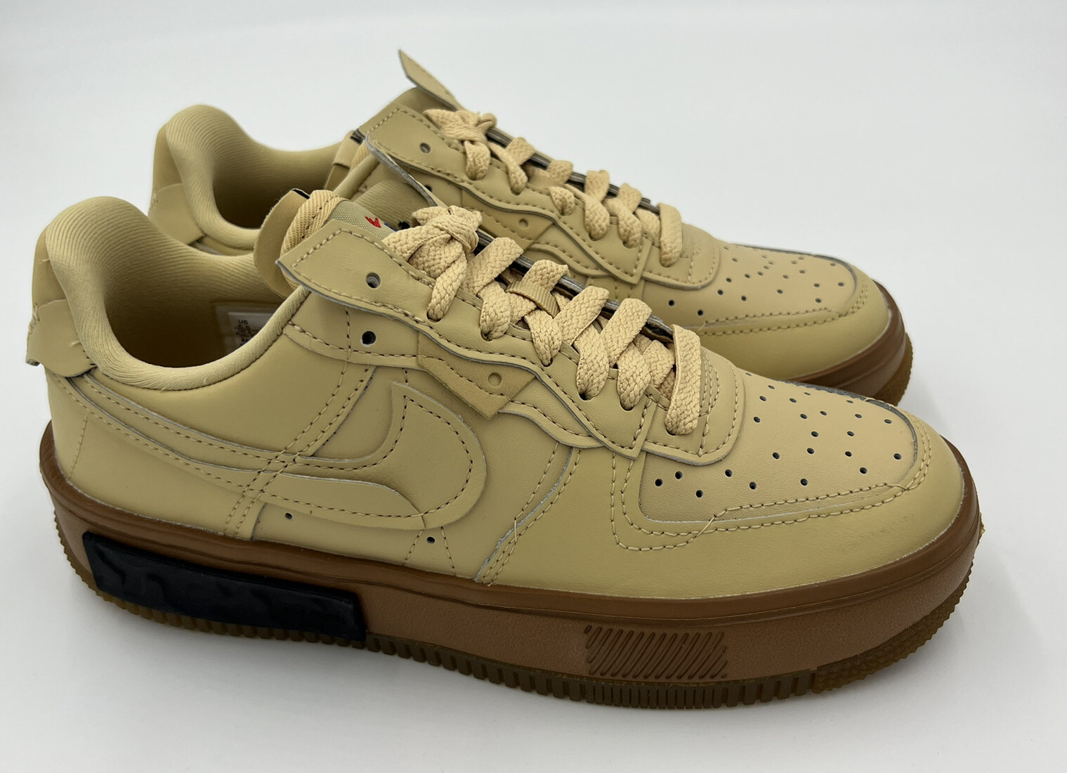 Nike Women's Size 6.5 Air Force 1 Fontanka Sesame Brown Gum DH1290-201 (No  Lid) | eBay