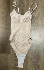 Unbranded Beige Shapewear Tank Full Body Stomach Control Size Small
