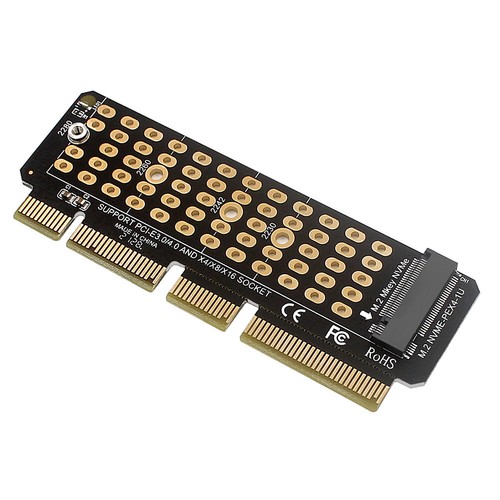M2 NVME Accelerator Card MKEY PCIe Riser Card SSD To PCIE4.0 for 2230-2280 SSD - Photo 6/12