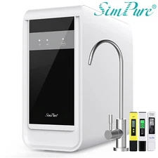 SimPure Q3-600GPD 7Stage Tankless Reverse Osmosis Water Filter Filtration System