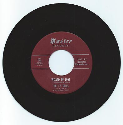DOO WOP 45 THE LY-DELLS WIZARD OF LOVE ON MASTER STRONG VG ORIGINAL 2ND PRESS