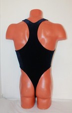 Men Thong Leotard 152-17 Dark Blue Velvet Size S