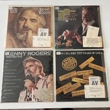 Kenny Rogers Lot Of 4 LPs Love Will Turn You Around, Greatest Hits, 10 Yr Vinyl