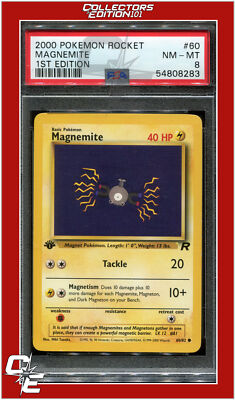海外版 コイル Magnemite 1st Edition PSA8 Team Rocket 60 Magnemite 1st Edition PSA 8 | eBay