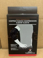 Medic Therapeutics Copper Fusion Compression Elbow Sleeve Anti-Odor/Bacterial