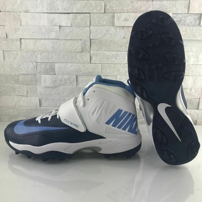 Nike Flywire Men's Lineman 3/4 TD Football Cleats SIZE:15 White Blue 618167-131 | eBay