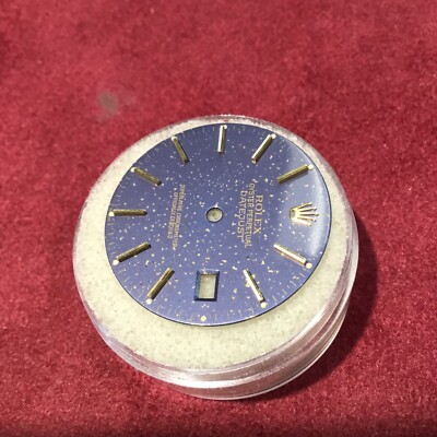 Genuine Rolex 16013 Datejust Blue Textured Dial Vintage 36mm Dial