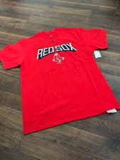 BOSTON RED SOX men's cotton t-shirt, red, LARGE, New w/tags