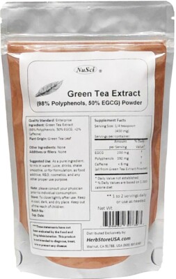NuSci Pure Green Tea Extract Powder 50% EGCG 100g (3.52 oz) 