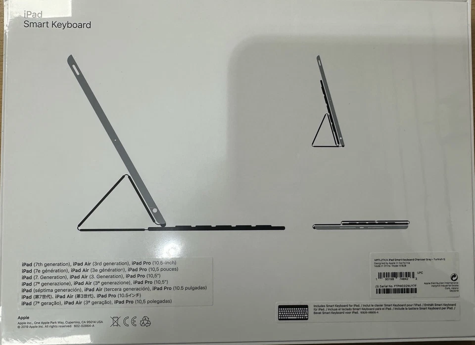 Genuine Apple iPad 9th/8th/7/Pro 10.5/Air 3rd Gen Generation Smart Keyboard Case - Image 2 of 4
