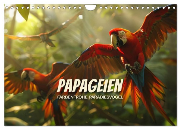 Calendar 2027 · US Version · Parrots - Colorful Birds Of Paradise (Wall Calendar-image