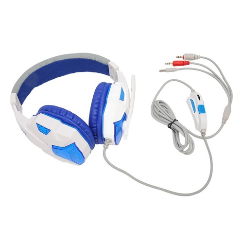 Wired Gaming Headset Dual 3.5mm Plug And USB Adjustable Volume Mute Gaming He FY - Afbeelding 9 van 23