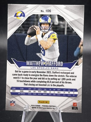 PANINI NFLカード LIMITED MATTHEW STAFFORD DETROIT LIONS 3/5 #69 送料無料 中古 IT1 PANINI NFLカード LIMITED MATTHEW STAFFORD DETROIT LIONS 3/5