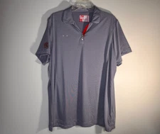 Chik Fil A oobe Team Style Striped Short Sleeve Polo Work Uniform Shirt 2XL