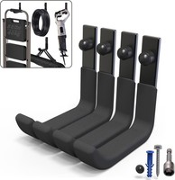 Wandhaken Schwerlast 4 StüCk Robuste J-Haken Stahl Wandhalterung 10Cm 40Kg FüR